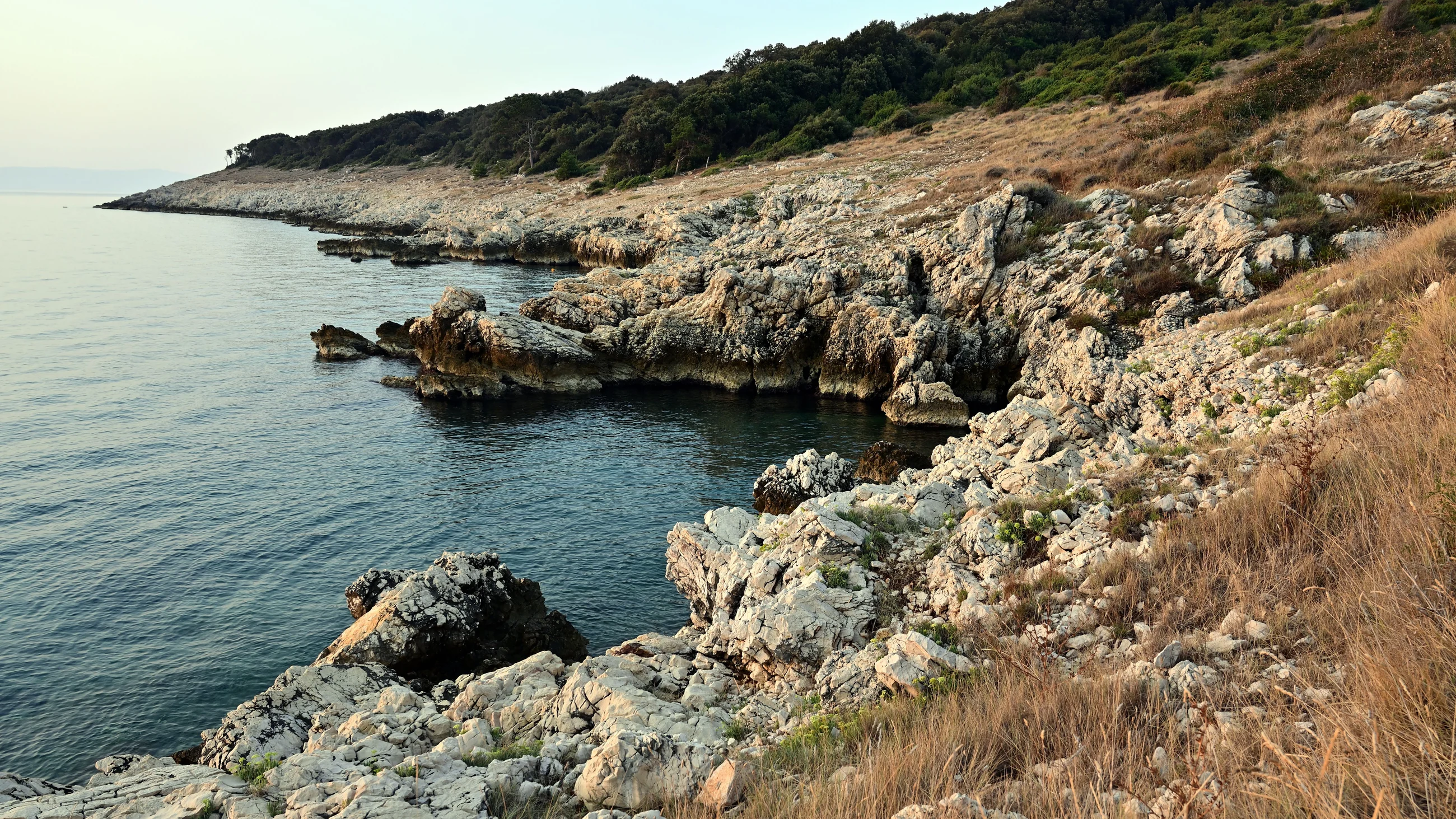 Rocky Istrian coastline beside the Adriatic