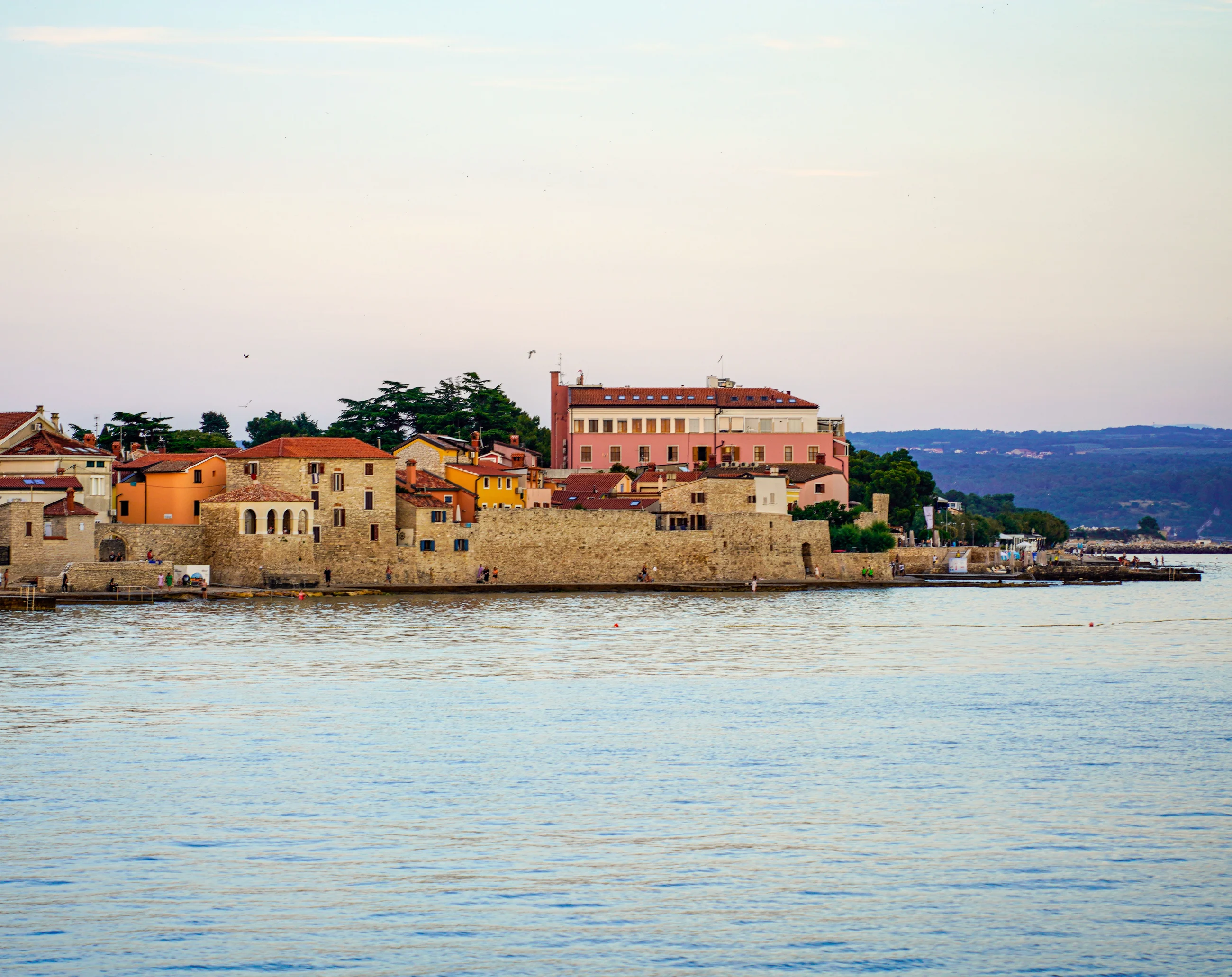 An old stone town on the edge of the sea